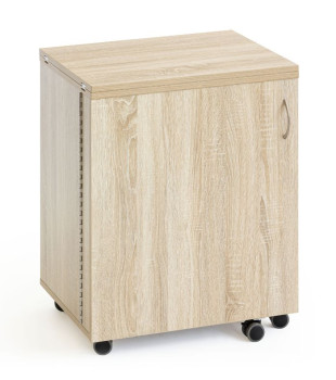 Vue du meuble fermé: Seulement 60 cm de large. Votre atelier s'intègre discrètement dans votre intérieur.