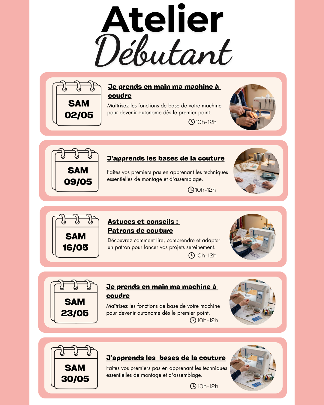 COURS DE COUTURE