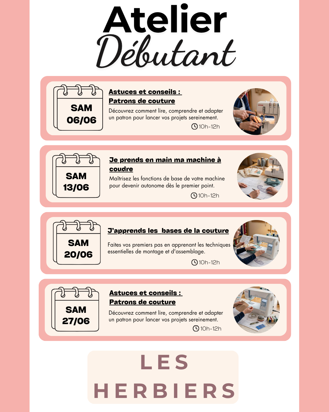 COURS DE COUTURE