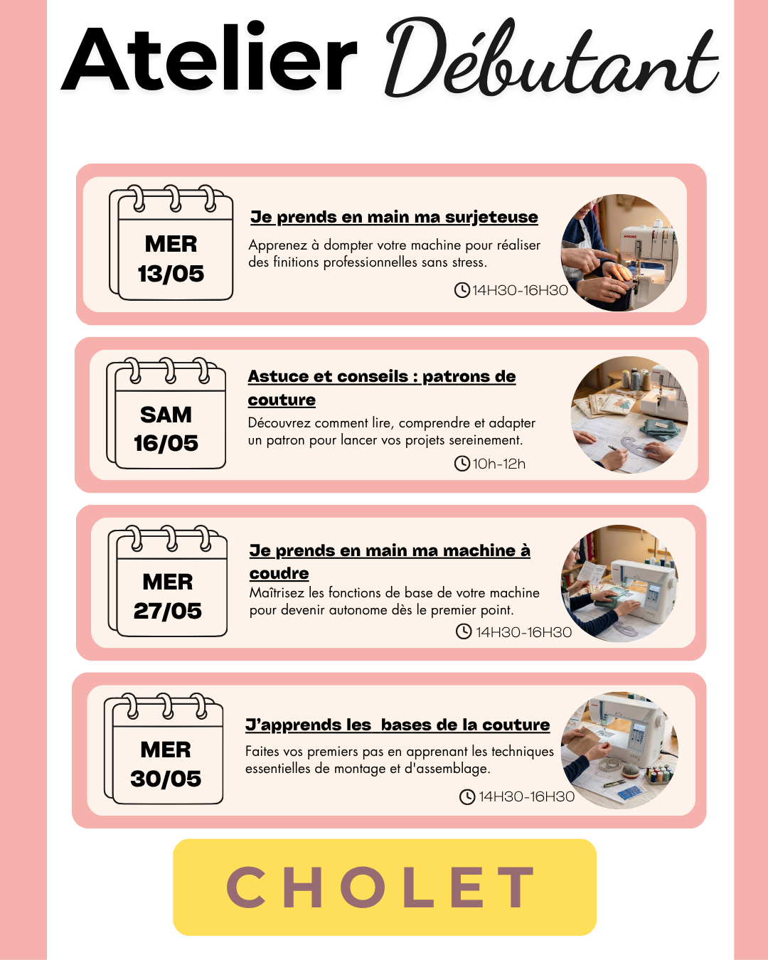 COURS DE COUTURE