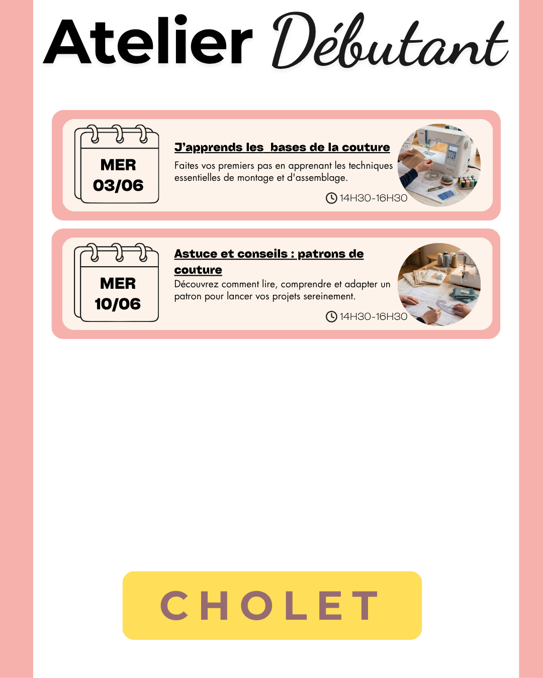 COURS DE COUTURE