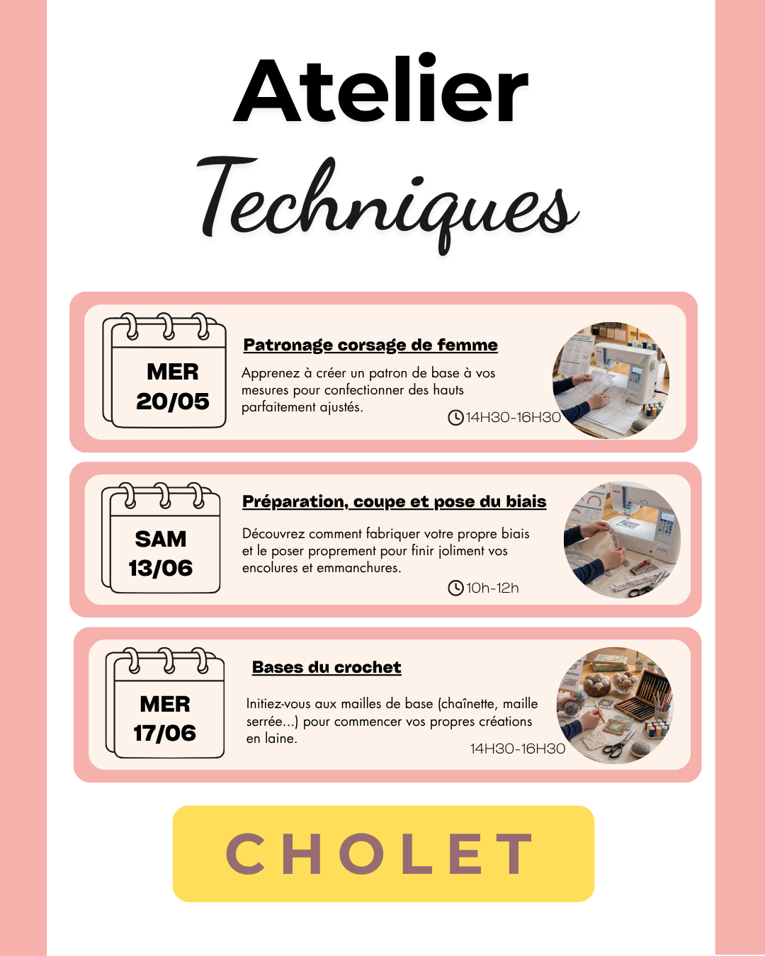 COURS DE COUTURE