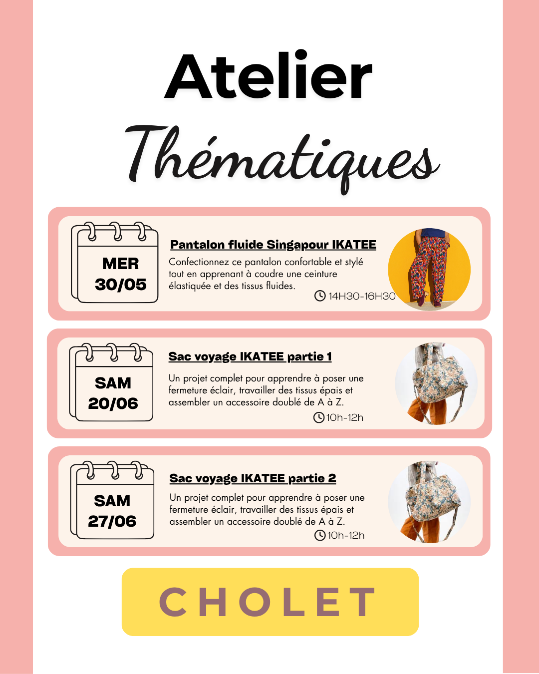 COURS DE COUTURE