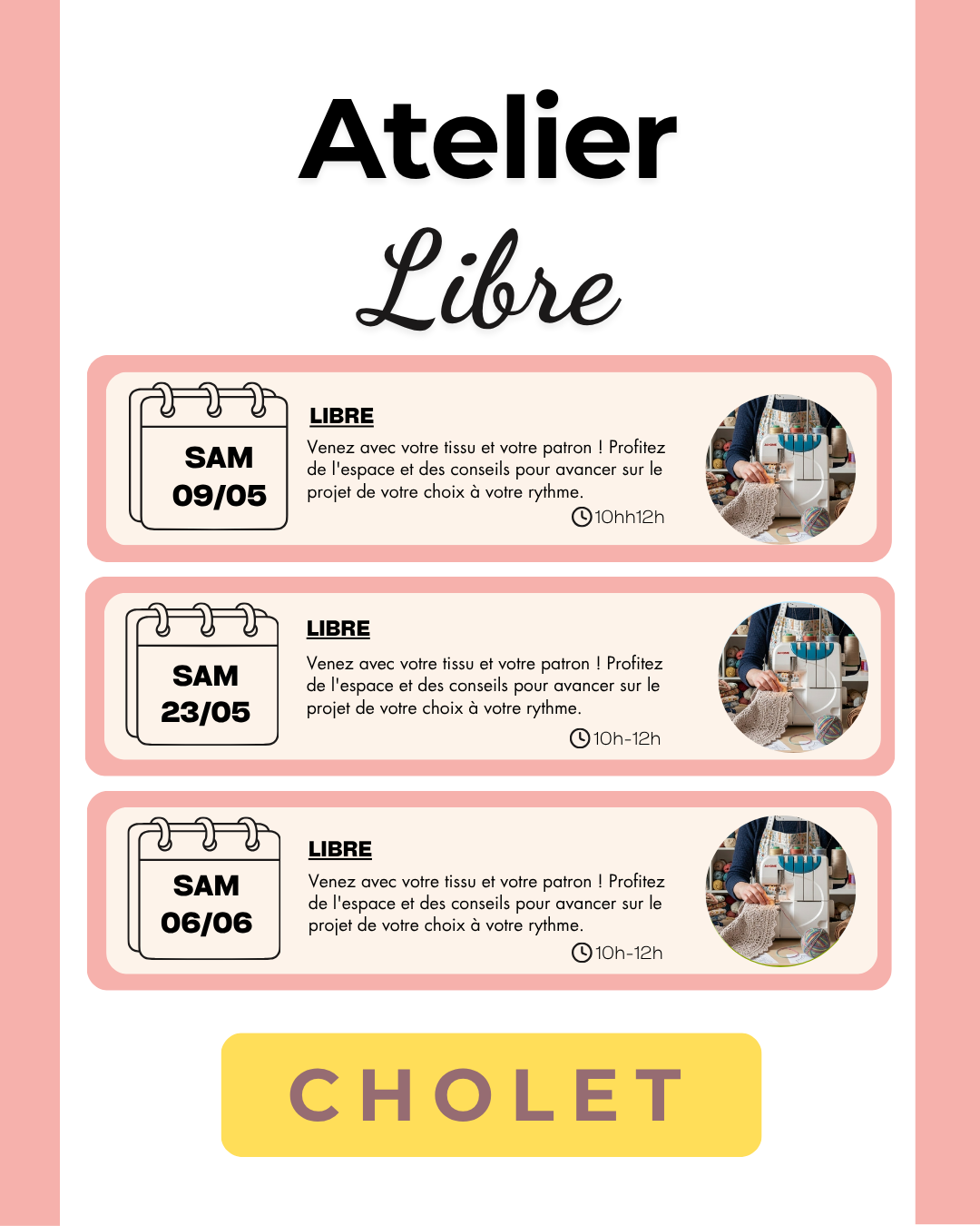COURS DE COUTURE